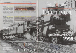 Catalogue LILIPUT 1999 Neuheitenvorschau HO 1:87 Gleichstrom (für Märklin) - German