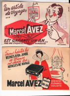 2 Buvards Articles De Voyage Marcel Avez Librairie Creton Reims - Perfume & Beauty