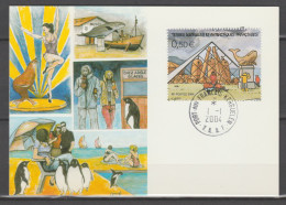 TAAF N° 399/402 COLLECTION JEUNESSE SUR 4 CARTES MAXIMUM - FDC