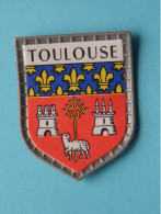 TOULOUSE ( Chocolat LANVIN ) Blason > Villes De FRANCE ( 5 X 4 Cm. ) ! - Chocolate