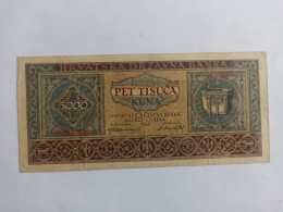 Croatie Billet De 5000  Kuna 1943 TTB - Croatie
