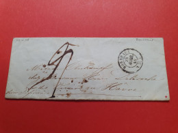 Enveloppe De Bordeaux Pour Le Havre En 1848 - Réf 26 - 1801-1848: Précurseurs XIX