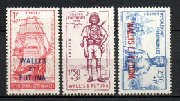 Col33 Colonie Wallis & Futuna N° 87 à 89 Neuf X MH Cote : 9,00€ - Unused Stamps