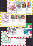 1970 Vaticano Vatican VIAGGI DEL PAPA Paolo VI JOURNEYS OF THE POPE 4 FDC Viaggiate Samoa E Manila - Covers & Documents