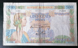 Billet 500 Francs. LA PAIX. 17-10-1940.F.32-07. - 500 F 1940-1944 ''La Paix''