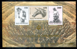 SAN MARINO Block 10, Bl.10 Mnh - Terrakotta-Armee, Terracotta Army, Armée De Terre Cuite - SAINT MARIN - Blocchi & Foglietti