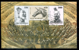 SAN MARINO Block 10, Bl.10 FD Canc. - Terrakotta-Armee, Terracotta Army, Armée De Terre Cuite - SAINT MARIN - Blocchi & Foglietti