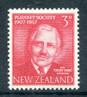 New Zealand 1957 50th Anniversary Of Plunket Society HM (SG 760) - Neufs