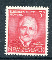 New Zealand 1957 50th Anniversary Of Plunket Society HM (SG 760) - Nuevos