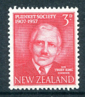 New Zealand 1957 50th Anniversary Of Plunket Society HM (SG 760) - Ongebruikt