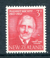 New Zealand 1957 50th Anniversary Of Plunket Society HM (SG 760) - Ongebruikt