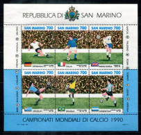 SAN MARINO Block 13, Bl.13 Mnh - Fußball-WM Italien 1990, Football - SAINT MARIN - Blocchi & Foglietti