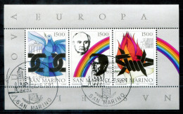 SAN MARINO Block 14, Bl.14 FD Canc. - Brandenburger Tor, Gorbatschow,Brandenburg Gate,Gorbachev,Gorbatchev - SAINT MARIN - Blocchi & Foglietti