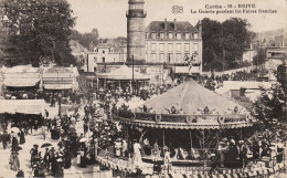 CP CORREZE - BRIVE  - LA GUIERIE PENDANT LES FOIRES FRANCHES - ECRITE EN 1919 - Ferias