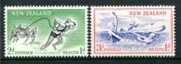 New Zealand 1957 Health - Lifesavers Set LHM (SG 761-762) - Ongebruikt