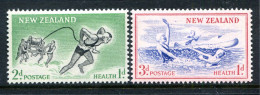 New Zealand 1957 Health - Lifesavers Set LHM (SG 761-762) - Ongebruikt