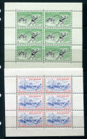 New Zealand 1957 Health - Lifesavers - Wmk. Sideways - MS Set Of 2 HM (SG MS762b) - Unused Stamps