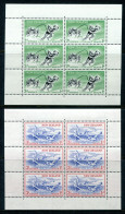 New Zealand 1957 Health - Lifesavers - Wmk. Upright - MS Set Of 2 MNH (SG MS762c) - Unused Stamps