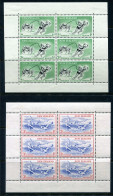 New Zealand 1957 Health - Lifesavers - Wmk. Upright - MS Set Of 2 HM (SG MS762c) - Neufs