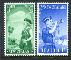 New Zealand 1958 Health - Girls & Boys Brigade Set HM (SG 764-765) - Ungebraucht