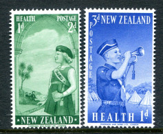 New Zealand 1958 Health - Girls & Boys Brigade Set HM (SG 764-765) - Ongebruikt