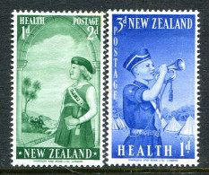 New Zealand 1958 Health - Girls & Boys Brigade Set HM (SG 764-765) - Nuovi