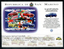 SAN MARINO Block 23, Bl.23 FD Canc. - VW, Volkswagen, Auto, Car, Voiture - SAINT MARIN - Blocchi & Foglietti