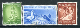 New Zealand 1958 Centenary Of Hawkes Bay Province Set HM (SG 768-770) - Ungebraucht