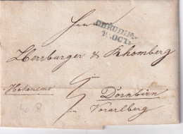 AUTRICHE LETTRE DU 1 ER OCTOBRE 1840 AVEC TEXTE - ...-1850 Préphilatélie