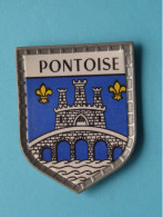 PONTOISE ( Chocolat LANVIN ) Blason > Villes De FRANCE ( 5 X 4 Cm. ) ! - Schokolade