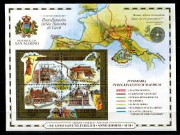 SAN MARINO Block 27, Bl.27 FD Canc. - Landkarte, Map, Carte - SAINT MARIN - Blocchi & Foglietti