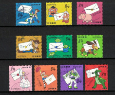 JAPAN 2022 DISNEY PIXAR TOY STORY MOVIE 84 YEN COMP. SET OF 10 STAMPS DOG.PIG,ALIEN,DINOSAUR, USED (**) - Used Stamps