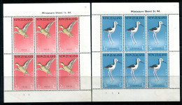 New Zealand 1959 Health - Birds MS Set Of 2 MNH (SG MS777c) - Unused Stamps