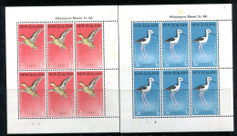 New Zealand 1959 Health - Birds MS Set Of 2 HM (SG MS777c) - Unused Stamps