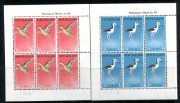 New Zealand 1959 Health - Birds MS Set Of 2 HM (SG MS777c) - Ongebruikt