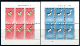 New Zealand 1959 Health - Birds MS Set Of 2 HM (SG MS777c) - Nuevos