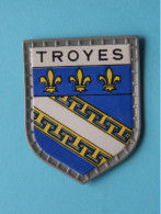 TROYES ( Chocolat LANVIN ) Blason > Villes De FRANCE ( 5 X 4 Cm. ) ! - Chocolat