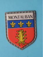 MONTAUBAN ( Chocolat LANVIN ) Blason > Villes De FRANCE ( 5 X 4 Cm. ) ! - Chocolate