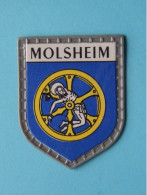 MOLSHEIM ( Chocolat LANVIN ) Blason > Villes De FRANCE ( 5 X 4 Cm. ) ! - Chocolat