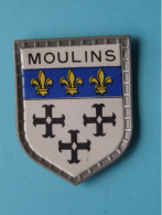 MOULINS ( Chocolat LANVIN ) Blason > Villes De FRANCE ( 5 X 4 Cm. ) ! - Schokolade