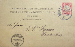 Postkaart Van Nurnberg Naar Winterthur 1879 (U.P.U) - Otros & Sin Clasificación