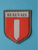 BEAUVAIS ( Chocolat LANVIN ) Blason > Villes De FRANCE ( 5 X 4 Cm. ) ! - Chocolat