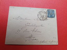 Enveloppe De Paris Pour Le Havre En 1888 - Réf 108 - 1877-1920: Période Semi Moderne