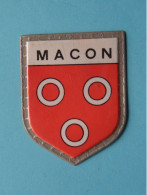 MACON ( Chocolat LANVIN ) Blason > Villes De FRANCE ( 5 X 4 Cm. ) ! - Schokolade