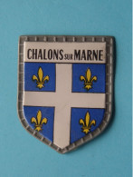 CHALONS SUR MARNE ( Chocolat LANVIN ) Blason > Villes De FRANCE ( 5 X 4 Cm. ) ! - Chocolate