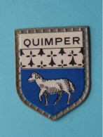 QUIMPER ( Chocolat LANVIN ) Blason > Villes De FRANCE ( 5 X 4 Cm. ) ! - Cioccolato