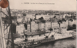 44 -  Carte Postale Ancienne De  NANTES   Le Quai De La Fosse Pris Du Pont Transbordeur - Nantes