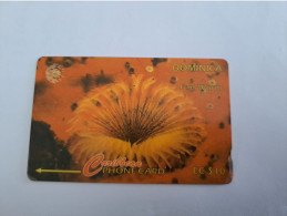 DOMINICA / $10,- GPT CARD / DOM - 9B  / FAN WORM        Fine Used Card  ** 13334 ** - Dominica