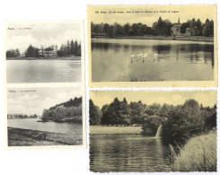 Belgien 3x Freux Le Chateau La Pisciculture + Un Des étangs Dans Le Fond + Le Parc Du Chateau - Libramont-Chevigny