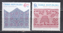 Czech Rep. 2003 - Folk Art: Lace, Mi-Nr. 351/52, MNH** - Nuevos